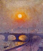 Emile Claus - Sunset over Waterloo Bridge